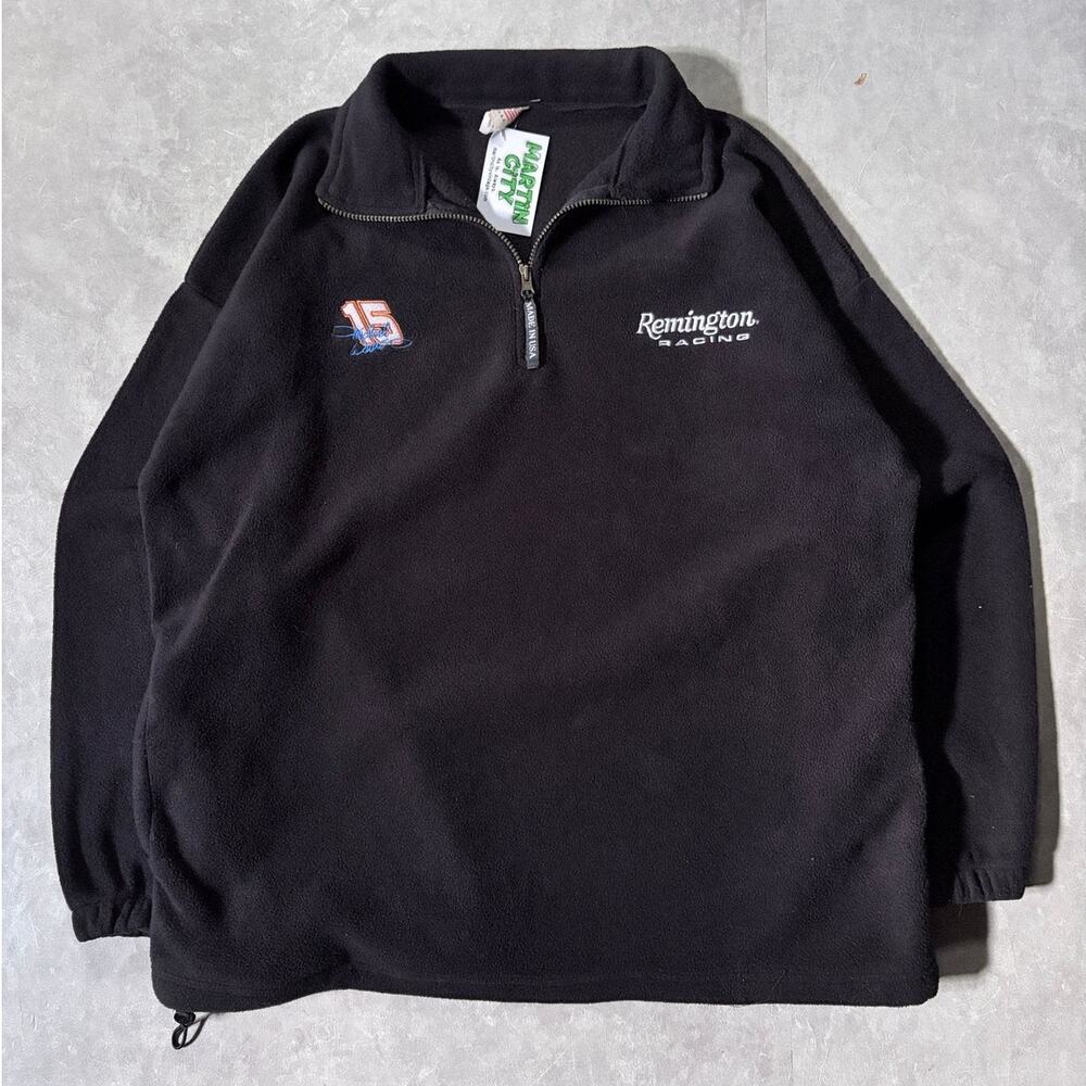 2000s Vintage NASCAR Remington Michael Waltrip Black Fleece -XL